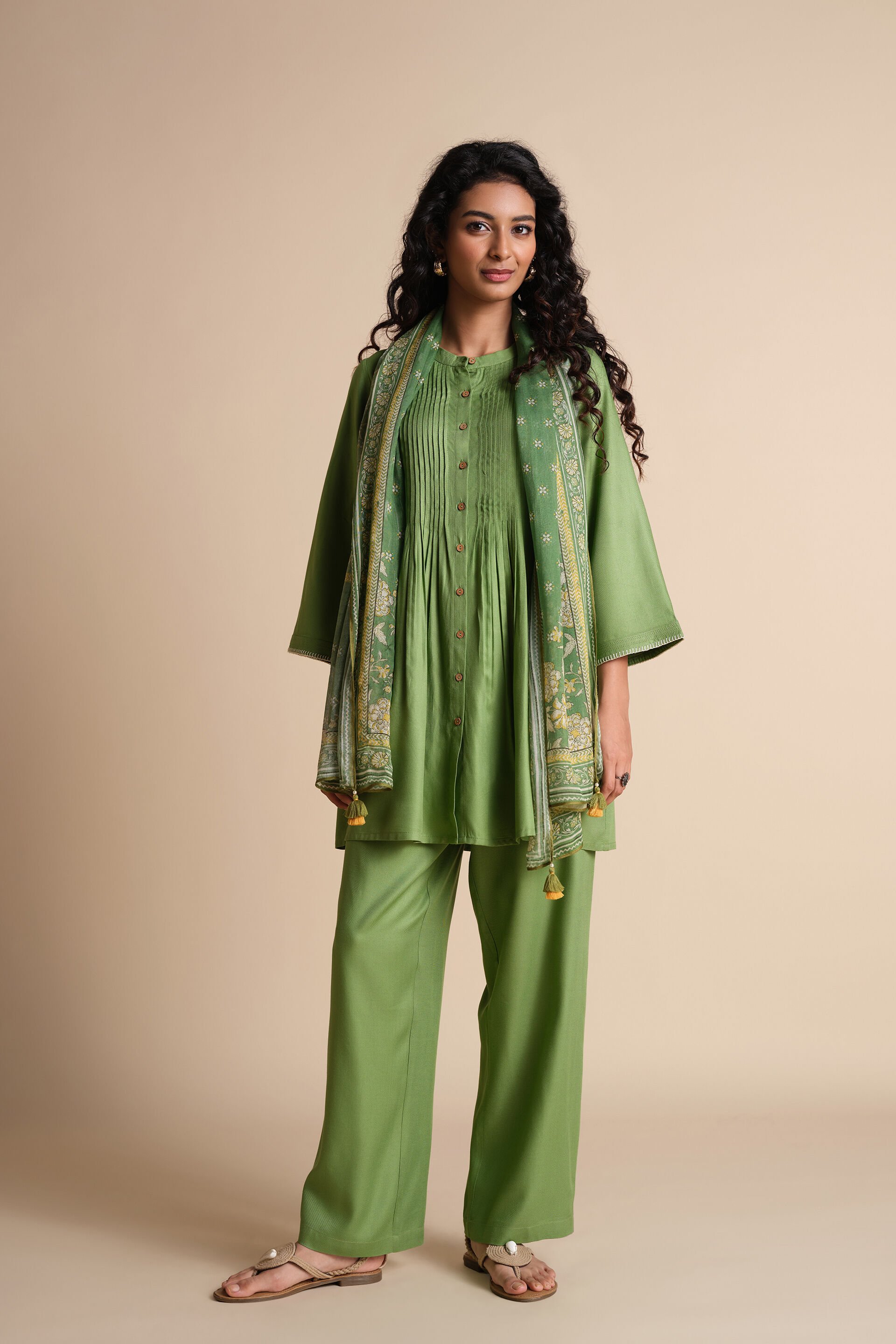 Sage Sukoon Tunic, Sage Green, image 3